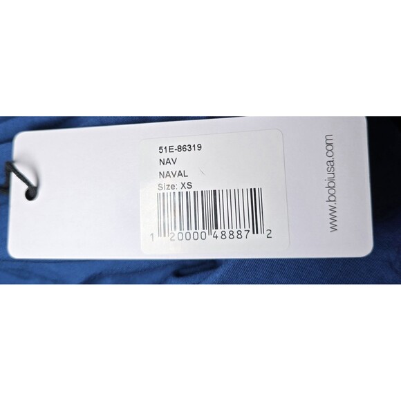 bobi Los Angeles Revolve Women's XS Blue Ruched Draped Midi Skirt Side Slit NWT - Picture 4 of 9